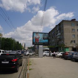Ситиборд динамичный 2,7х3,7 (А3 в город) по адресу Атарбекова № 21
